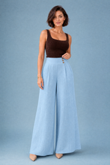 Pantalon palazzo fluide