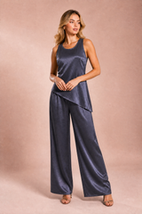 Ensemble pantalon asymétrique sans manches