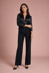 Chemise fluide col V
