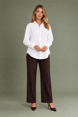 Chemise fluide à col chemise