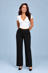 Crop top col V croisé