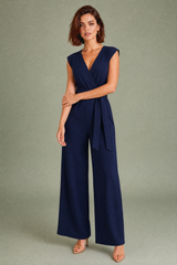Combinaison pantalon fluide col V