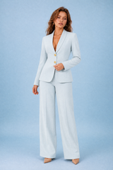 Ensemble blazer pantalon large