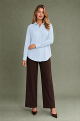 Chemise fluide à col chemise
