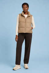 Gilet matelassé court col montant