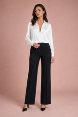 Chemise fluide col V