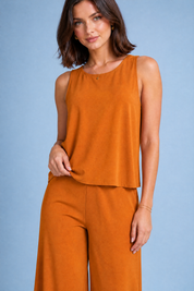 Ensemble fluide pantalon large | Vue rapprochée | Lounelle Paris
