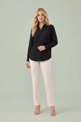 Chemise fluide à col rabattu