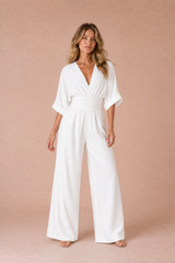 Combinaison col V taille haute