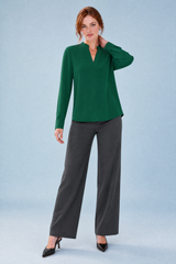 Blouse fluide col en V