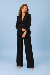 Ensemble blazer pantalon large