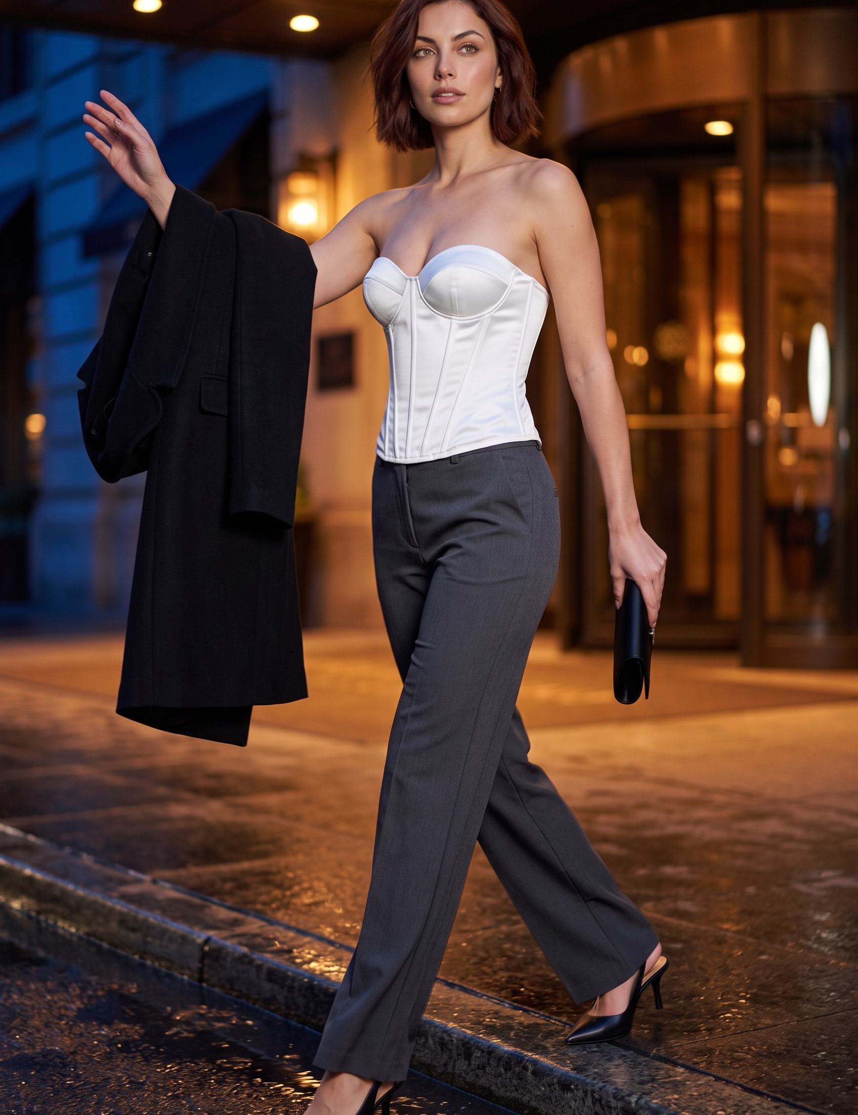 Bustier corset décolleté cœur laçage dos | Variante Blanc - Lifestyle | Lounelle Paris