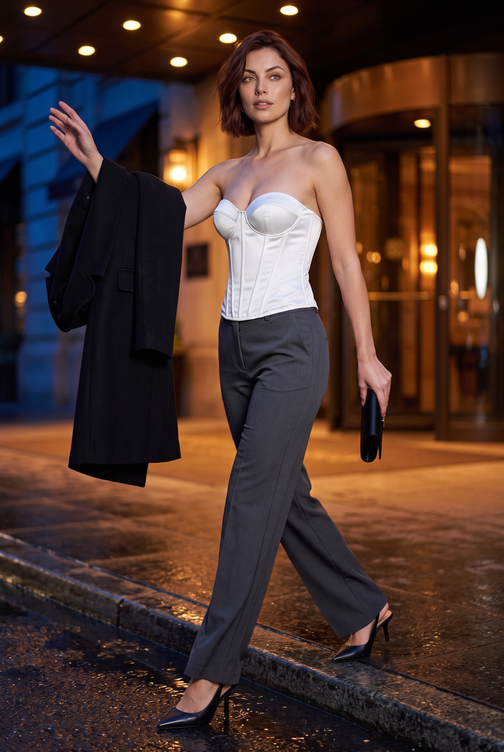 Bustier corset décolleté cœur laçage dos | Variante Blanc - Lifestyle | Lounelle Paris