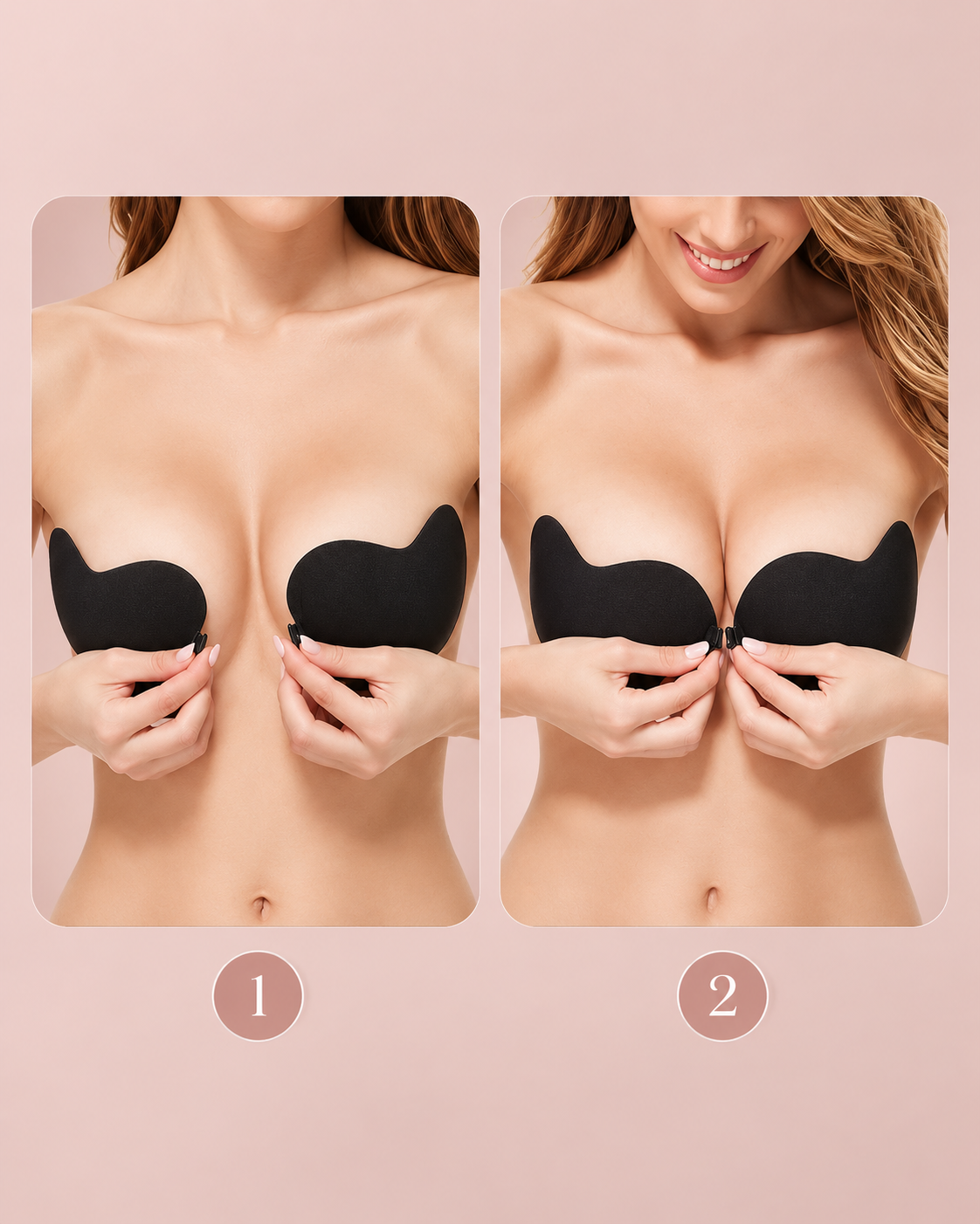 Soutien-gorge adhésif invisible – Dos nu & sans bretelles
