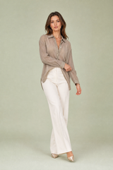Chemise ample à lignes scintillantes