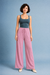 Pantalon large fluide à cordon