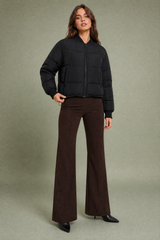 Veste matelassée courte col baseball