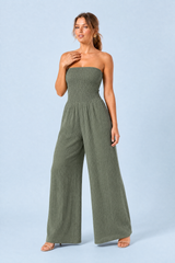 Combinaison bandeau jambes larges
