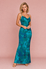 Robe florale dos nu