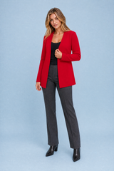 Blazer mi-long col V
