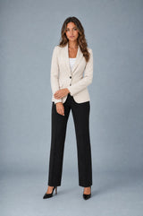 Blazer col tailleur coupe cintrée