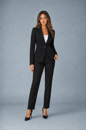 Blazer col tailleur coupe cintrée | Variante Noir | Lounelle Paris