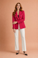 Blazer croisé en tweed