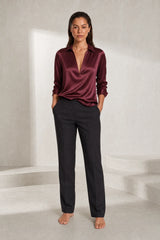 Chemise fluide col V