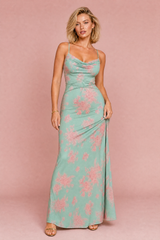 Robe florale dos nu