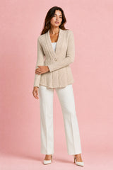 Gilet blazer texturé coupe ajustée