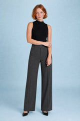 Pantalon de tailleur fluide taille haute