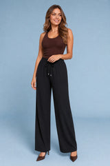 Pantalon droit coupe ample