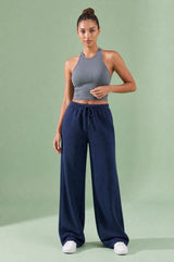Pantalon large à cordon