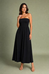 Robe bustier épaules dénudées