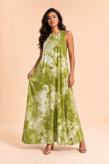 Robe longue tie-dye